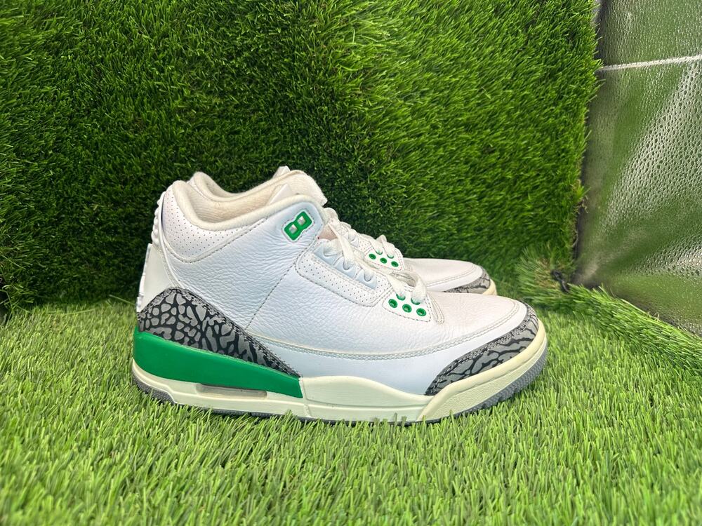 Air Jordan 3 Retro CK9246-136 Athletic Sneaker Women's 7 White Leather Training